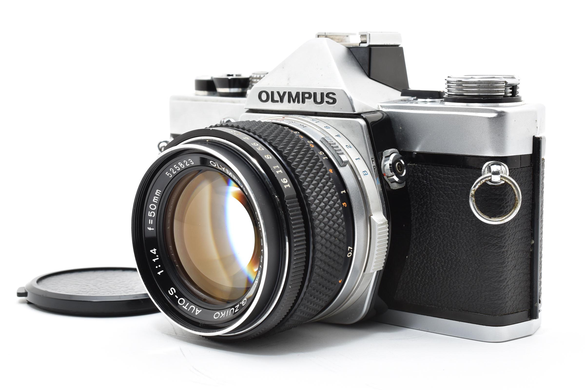 Olympus Om-1 Slr Film Camera G.Zuiko Auto-S 50mm F1.4 【Exc+5